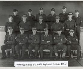 23 Befalingsmænd af 3. III Regiment februar 1956