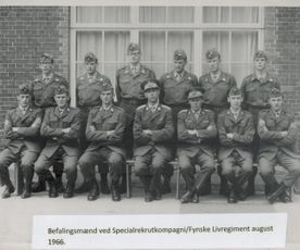 56 Befalingsmænd ved Specialkompagni FLR. auguat 1966